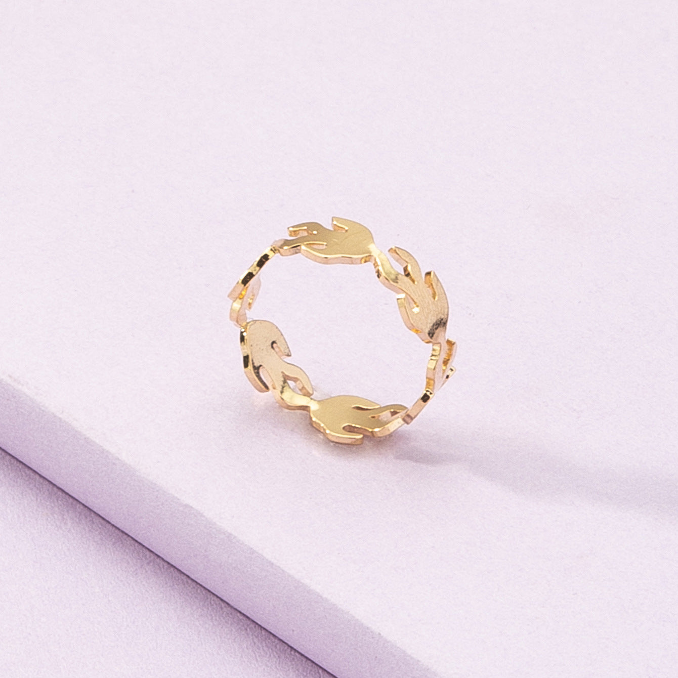 Trendy Summer Jewelry Collection Featuring Unique Fire-Shaped Ring and Instagram-Inspired Bracelet