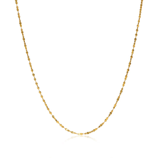 Titanium Steel Sparkling Necklace Gold Women's Fashion Accessories