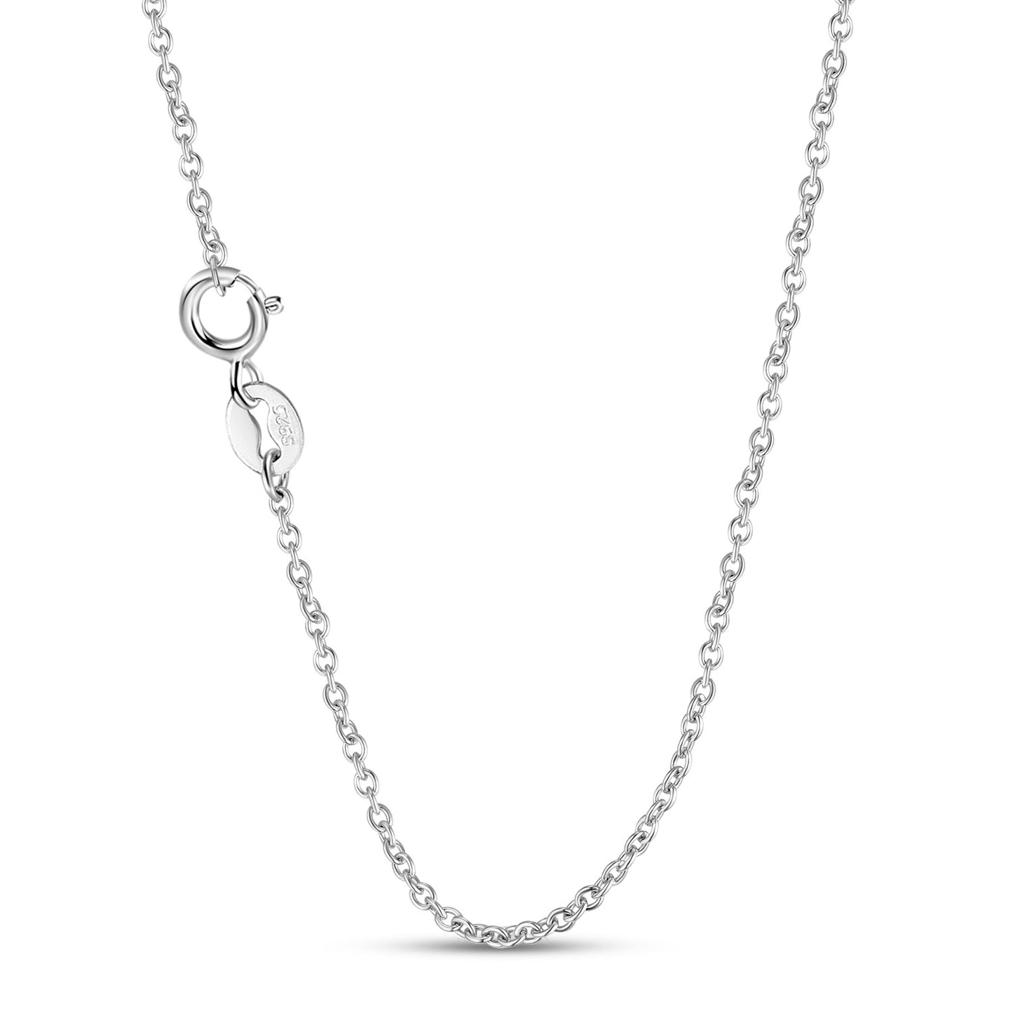 Heart Shape Pendant Rectangle Zircon Tassels Silver Necklace