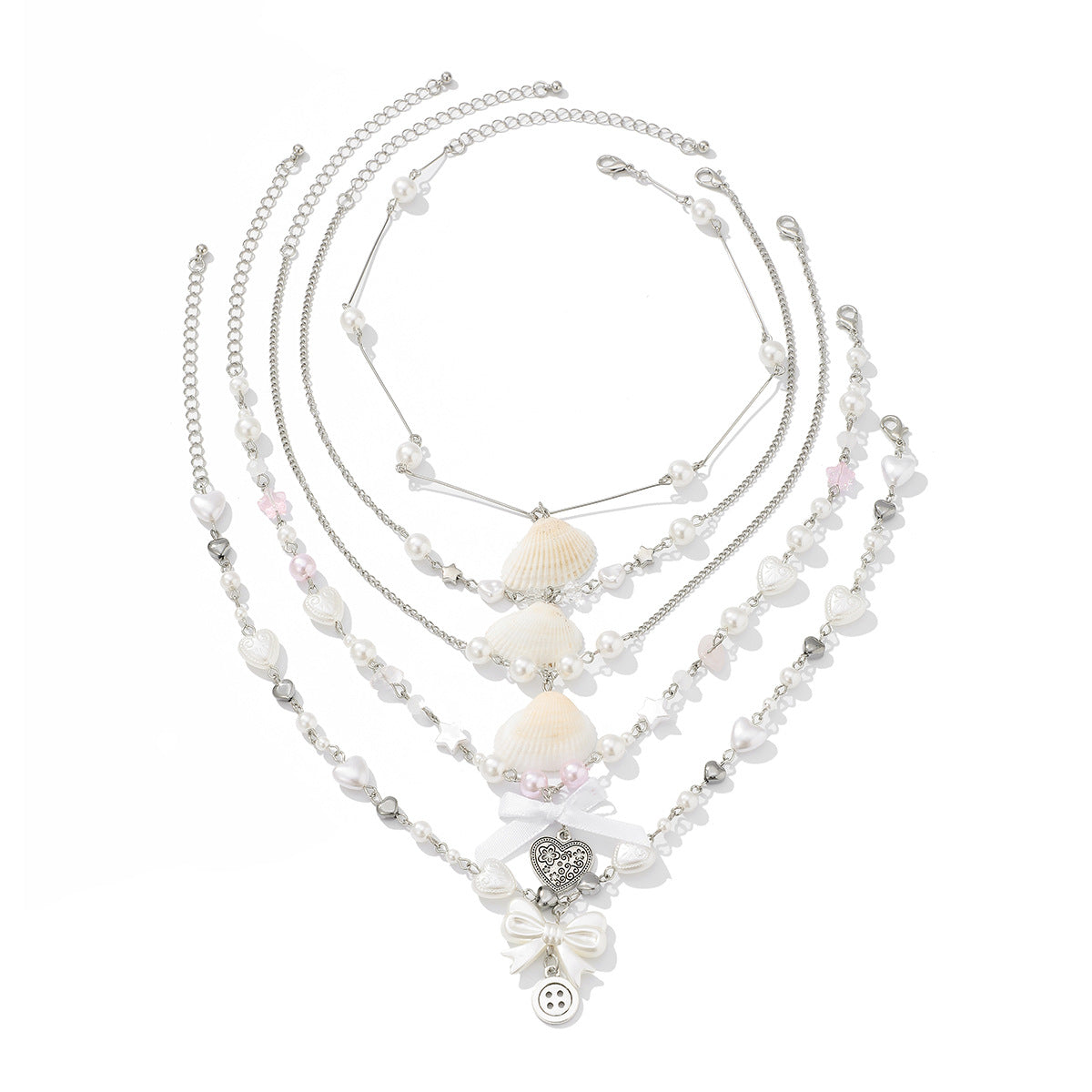 Planderful Vienna Verve Necklace – Cute Retro Coin Heart-Shaped Design