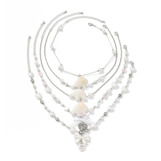 Planderful Vienna Verve Necklace – Cute Retro Coin Heart-Shaped Design