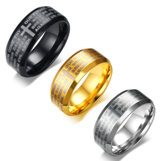 Stainless Steel Ring Titanium Steel Jewelry for Men