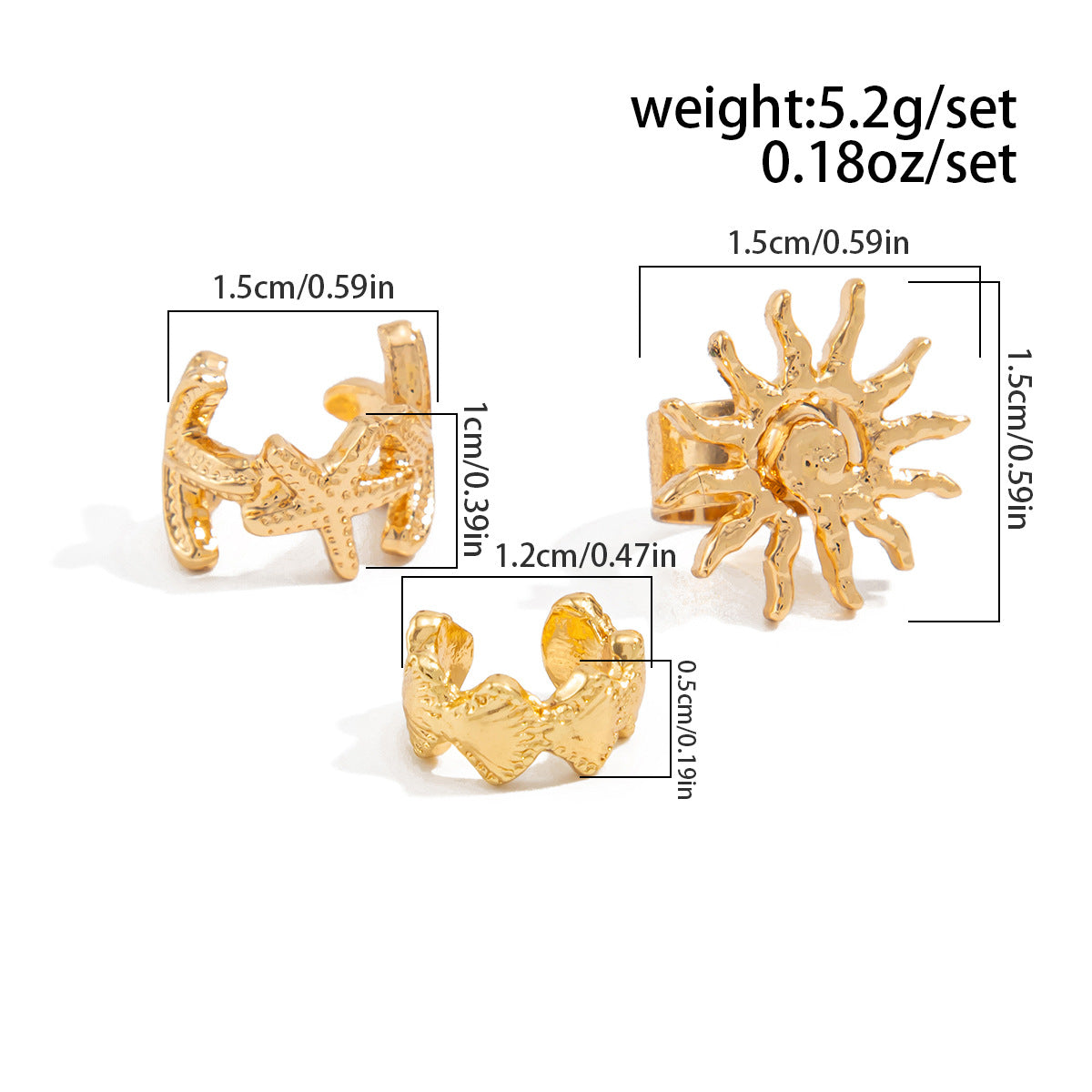 Starfish Pendant Earrings Planderful Statement Ocean Breeze Conch Set for Women Beach Lovers