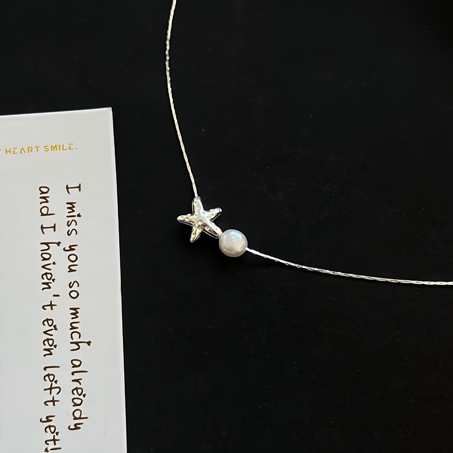 Planderful Sterling Silver Starfish Necklace With Freshwater Pearl Pendant For Girls Delicate Everyday Jewelry