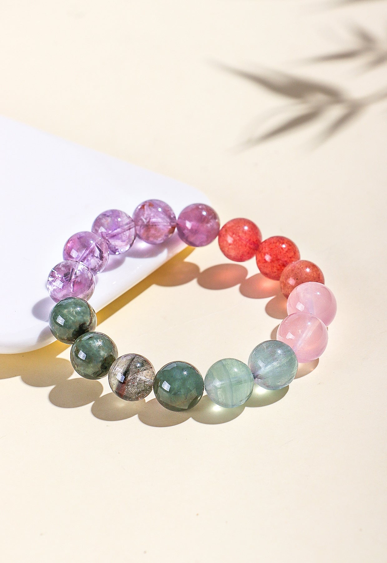 Planderful Fortune's Favor Bracelet – Fresh and Sweet Sea Blue Powder Crystal