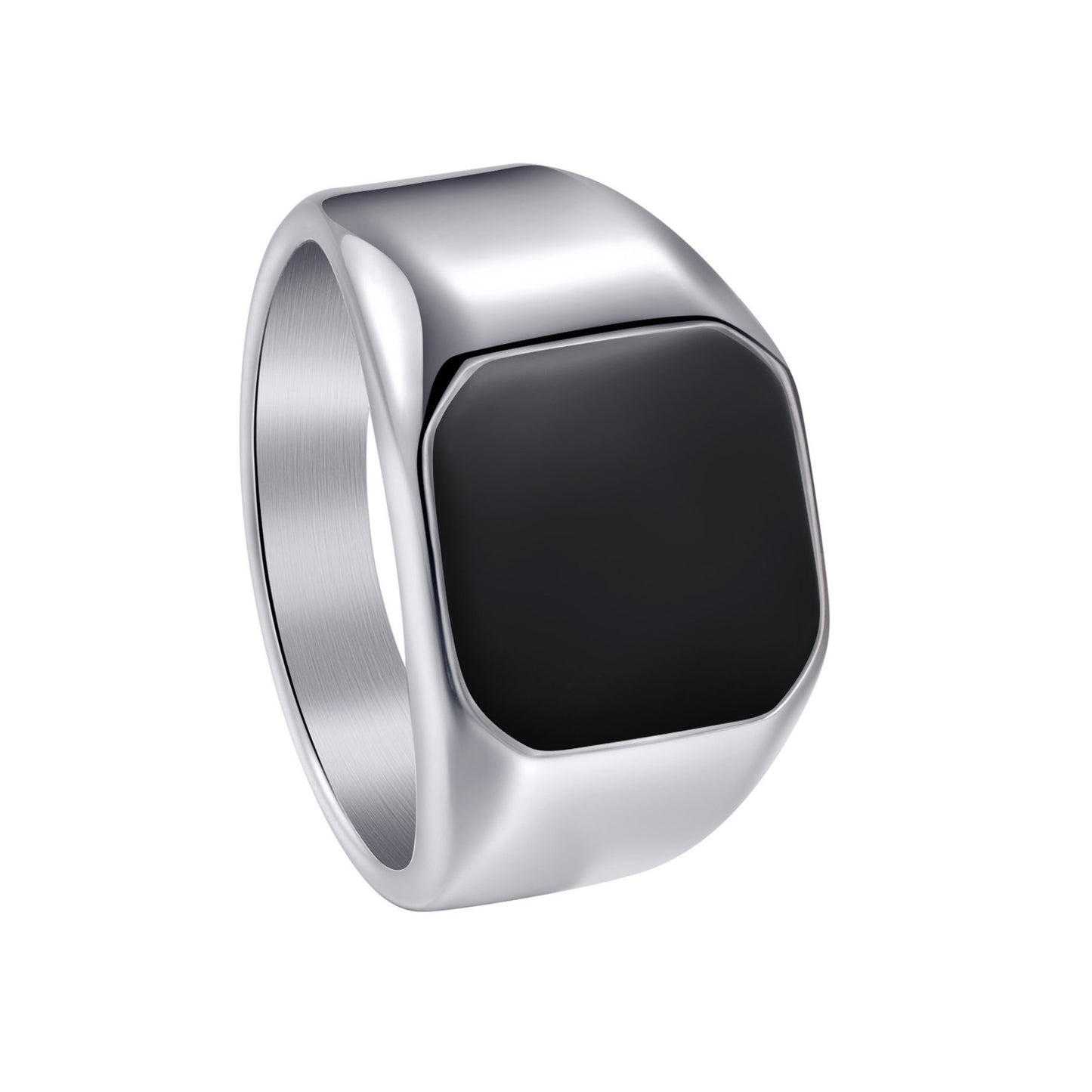 Titanium Steel Ring Unisex Square Design Durable Minimalist Jewelry By Planderful Everyday Genie Collection