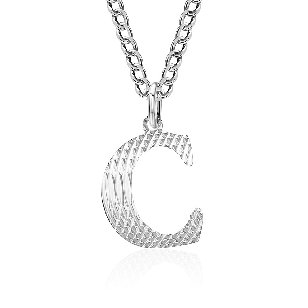 Planderful Everyday Genie Gold Plated Letter Surname Pendant For Couples Unisex Premium Magazine Style Jewelry
