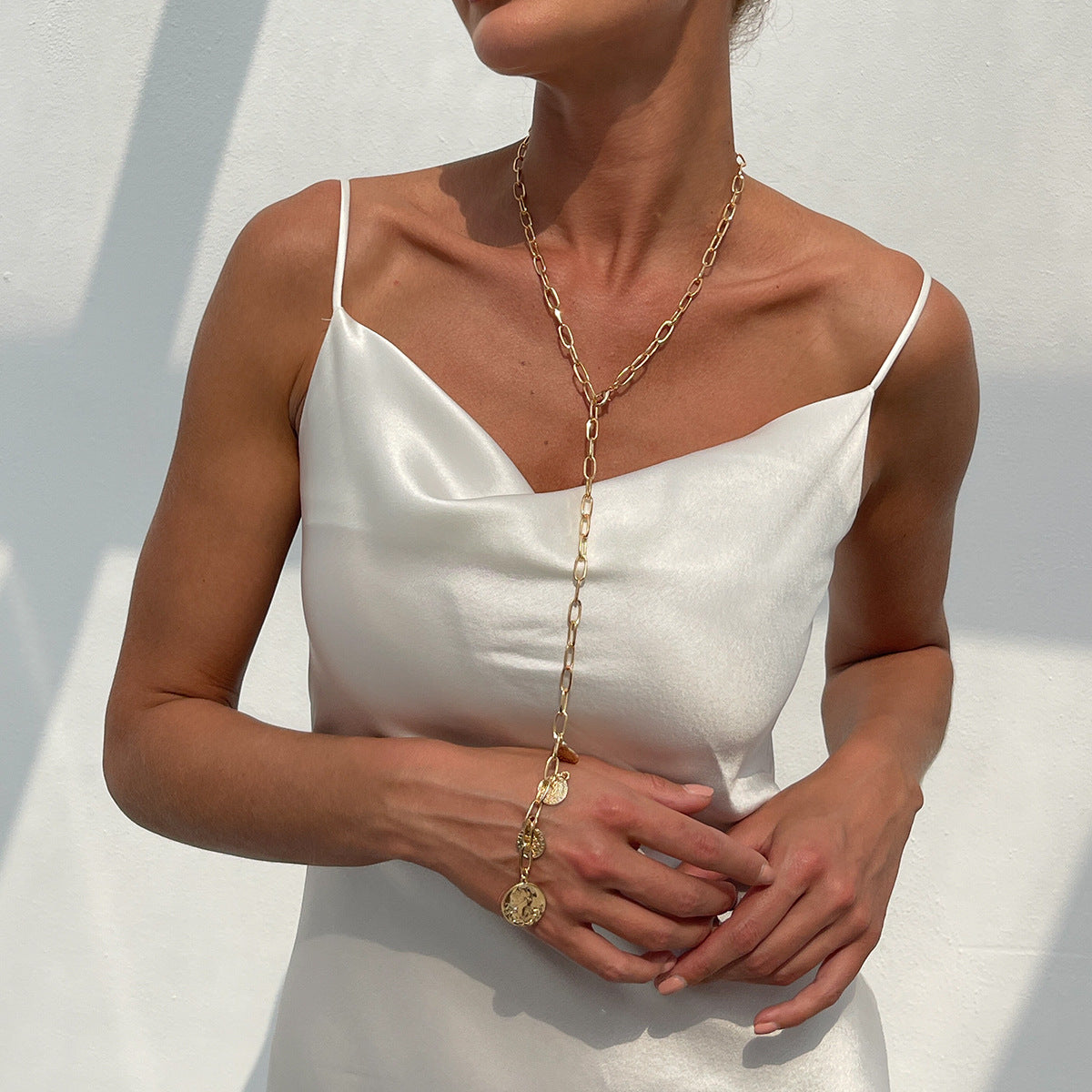 Planderful Vienna Verve Necklace – Elegant Y-Shaped Pearl Design