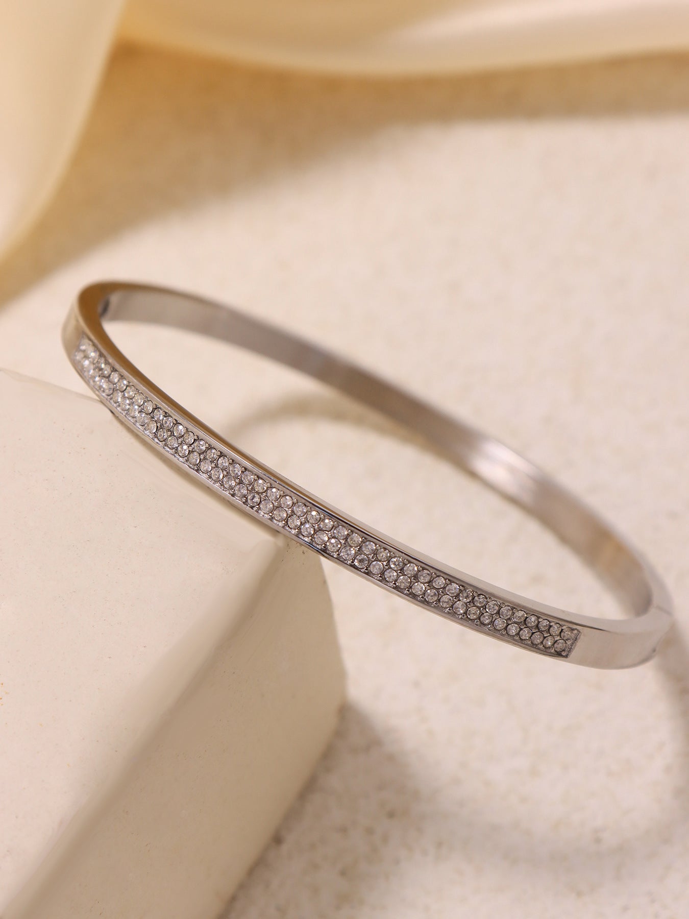 Planderful Zircon Double Row Bracelet For Stylish Commuters