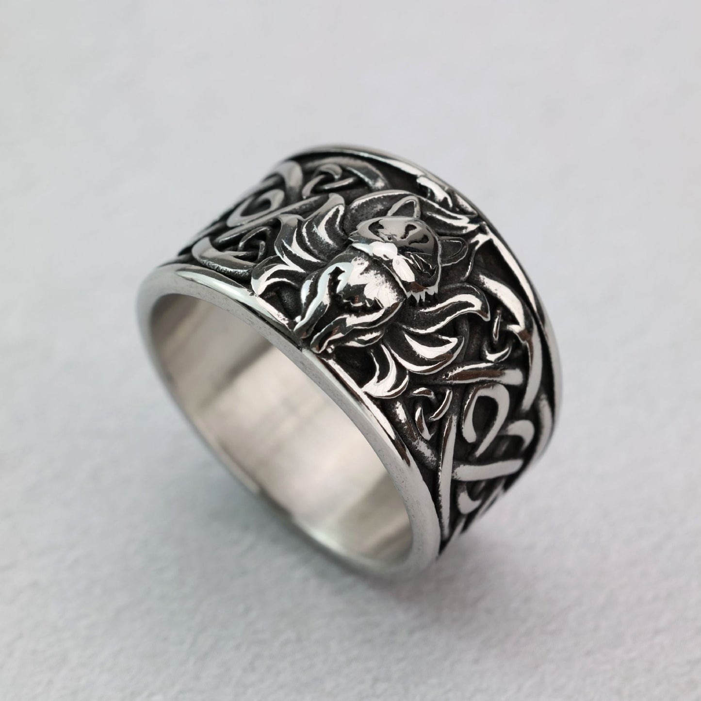 Cross-Border New Products Nine-Tailed Fox Men's Ring
