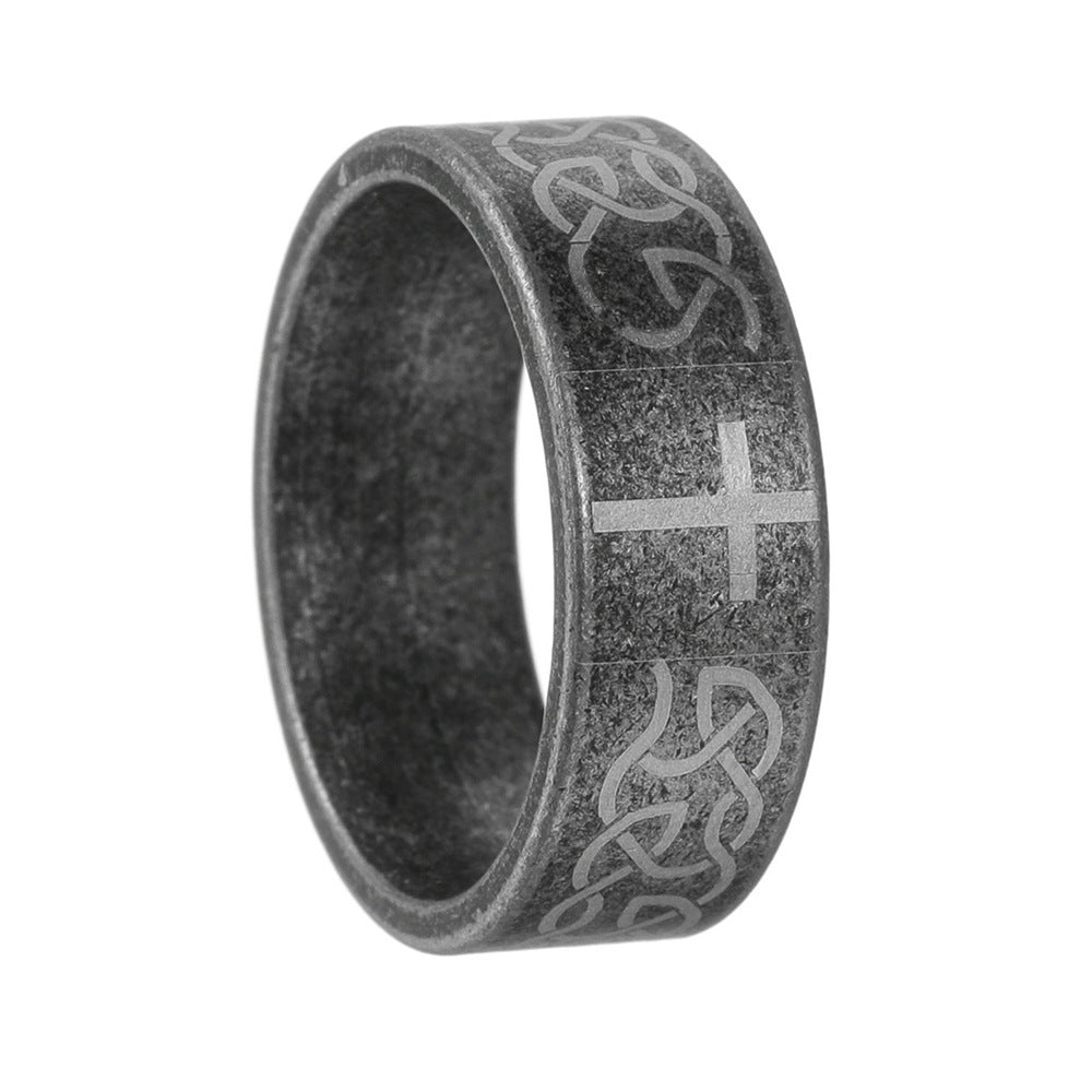 Planderful Everyday Genie Cross Ring Stainless Steel Jewelry For Men And Unisex Protection Statement