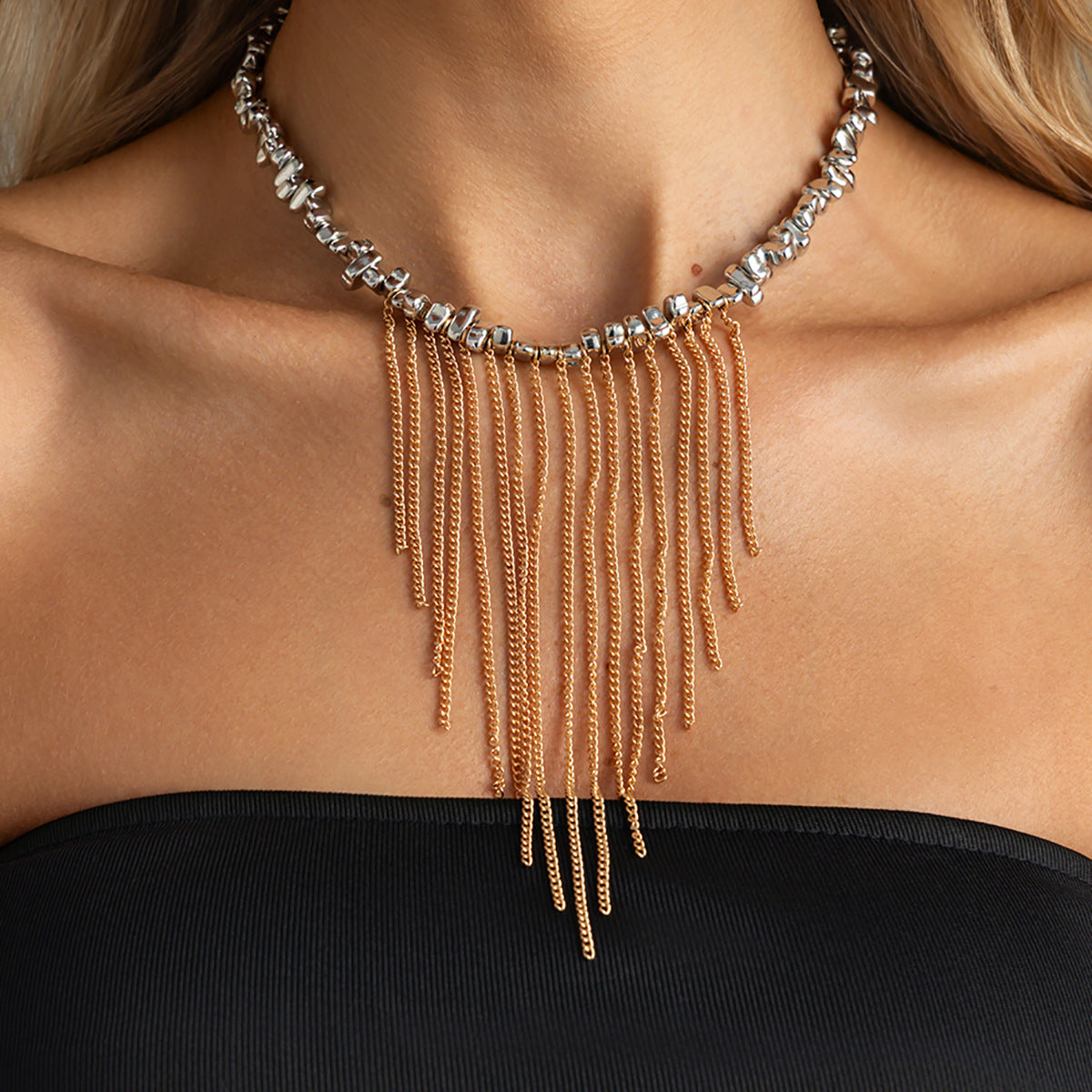 Geometric Mixed-Metal Fringe Choker