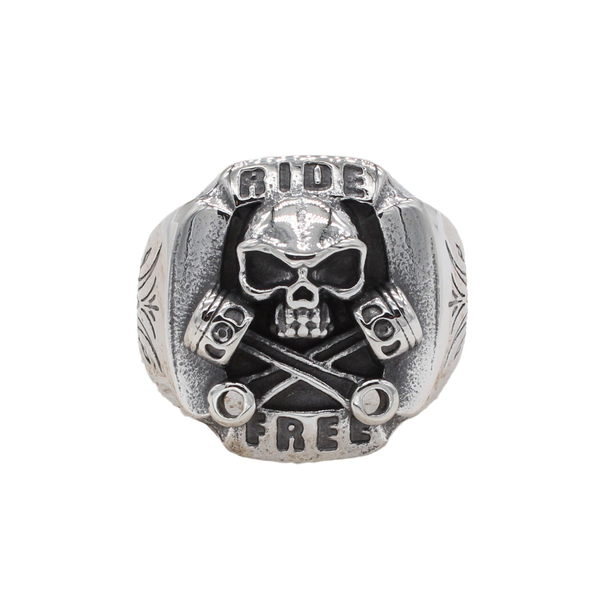 Motorcycle Skull Titanium Steel Ring
