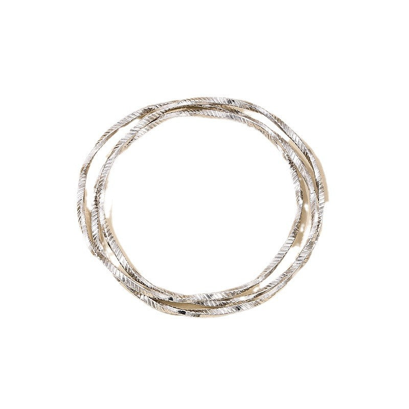 Elegant Three Lives and Three Generations Handmade Bracelet Set with Layered Chain - Women's Jewelry Set