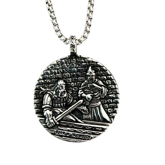 Vintage Viking Stainless Steel Pendant Necklace