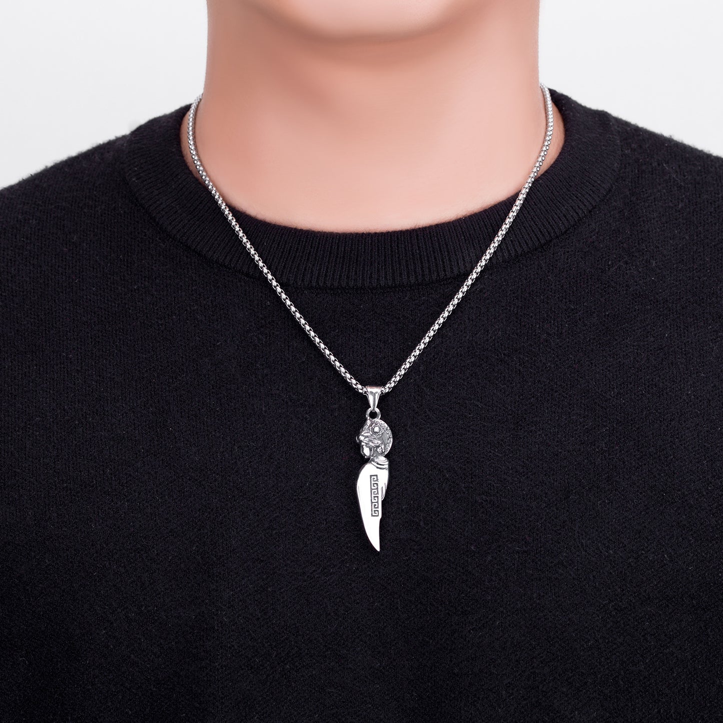 Steel Necklace - Vintage Everyday Wear