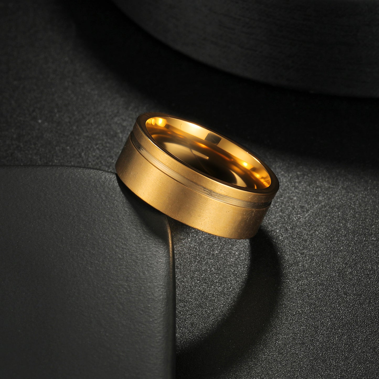 Mens Stainless Steel Ring Matte Brushed Everyday Genie By Planderful Unisex Fashion Accessory