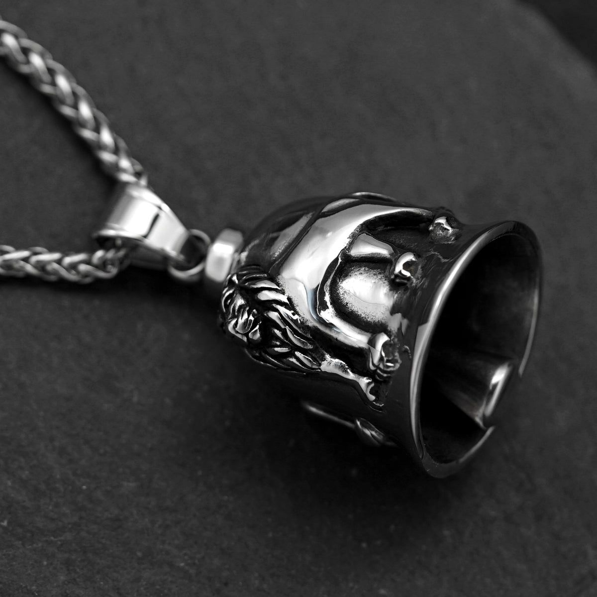 Punk Lion Stainless Steel Pendant Necklace