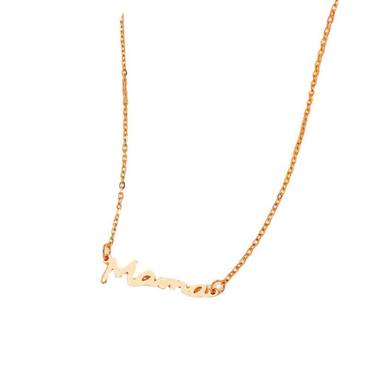 MAMA Metal Letter Necklace - Vienna Verve Collection