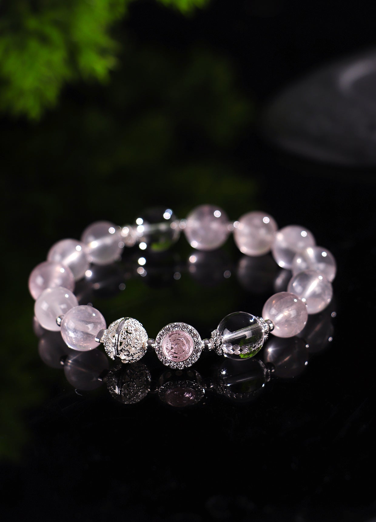 Planderful Fortune's Favor Bracelet – Fresh and Sweet Pink Crystal Design