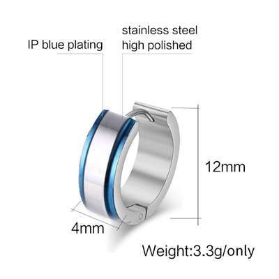 Stainless Steel Single Earrings — Three Colors