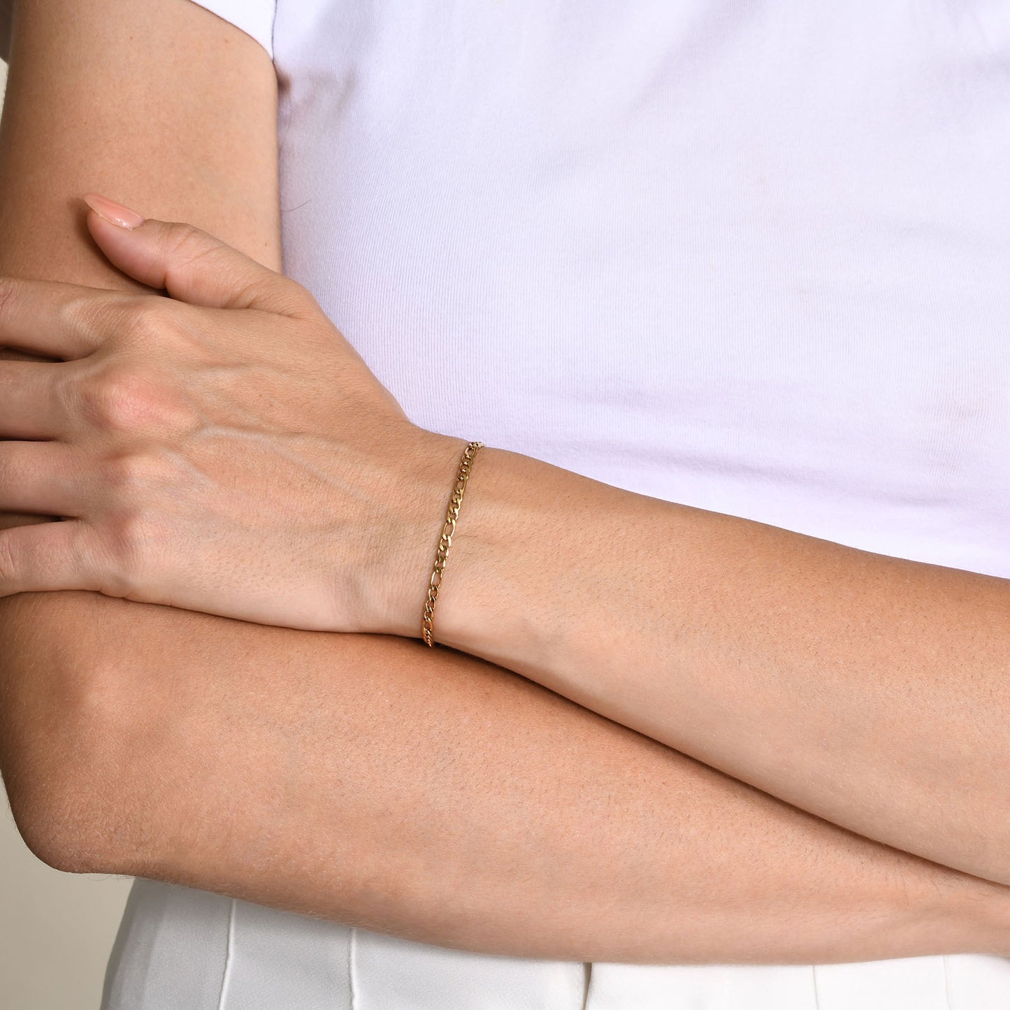 Europe America Stainless Steel NK Chain Bracelet Women