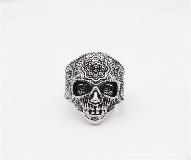 Titanium Steel Skull Ring