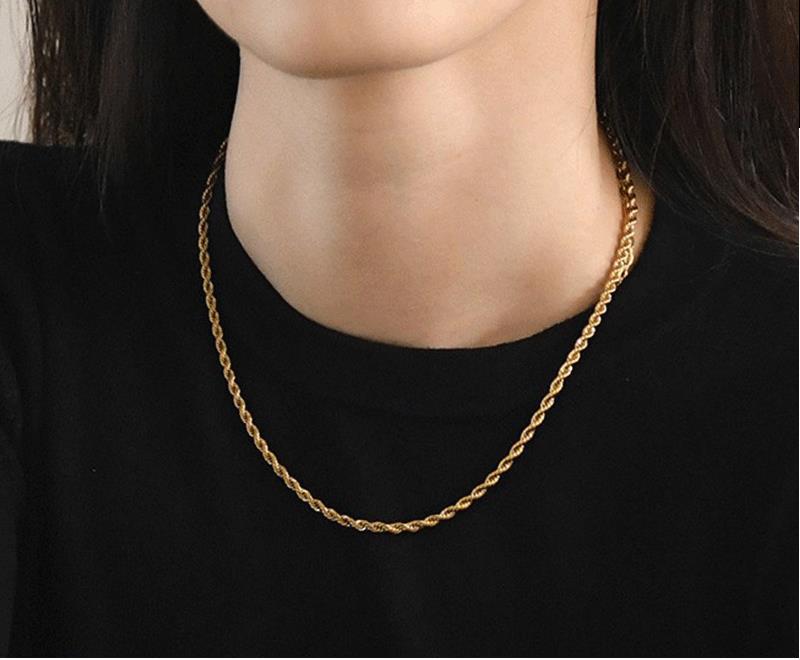 Wholesale Jewelry Stacked Wear Twist Collarbone Necklace