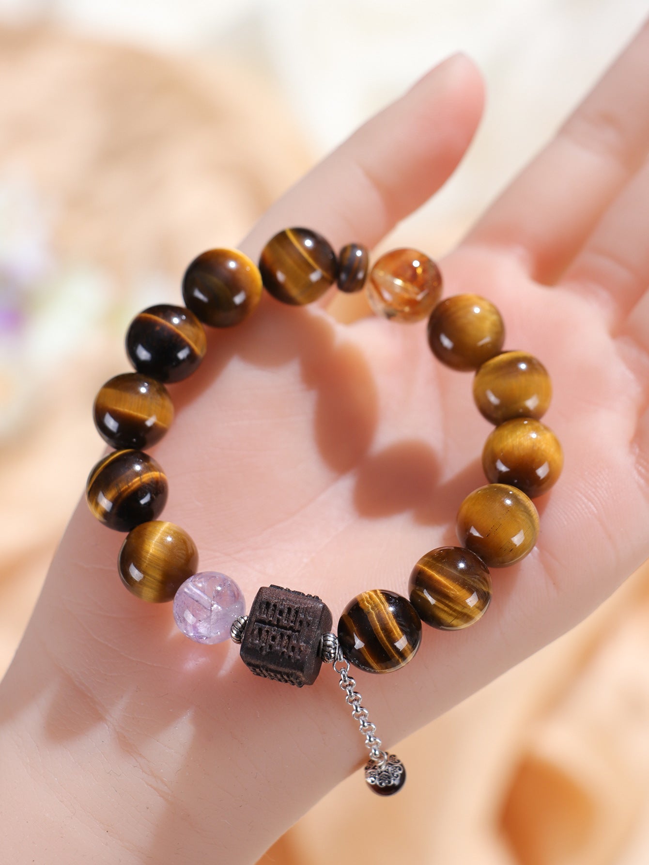 Planderful Fortune's Favor Bracelet – Premium Tiger's Eye and Citrine Design