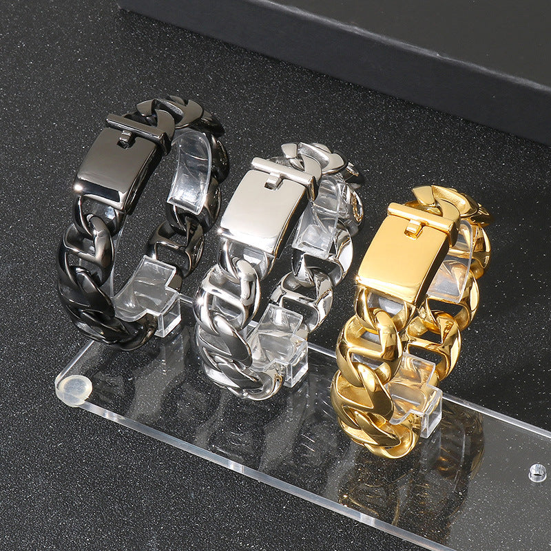 Planderful Stainless Steel Mens Bracelet Everyday Genie