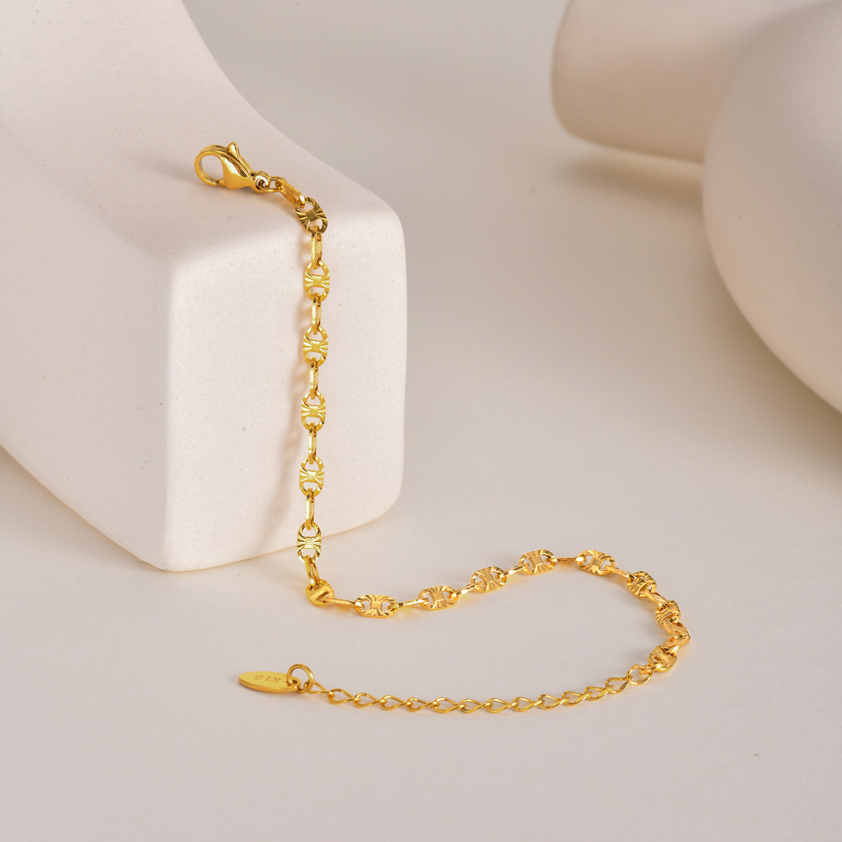 And Handmade Chain Gold Stainless Steel Bracelet Unisex