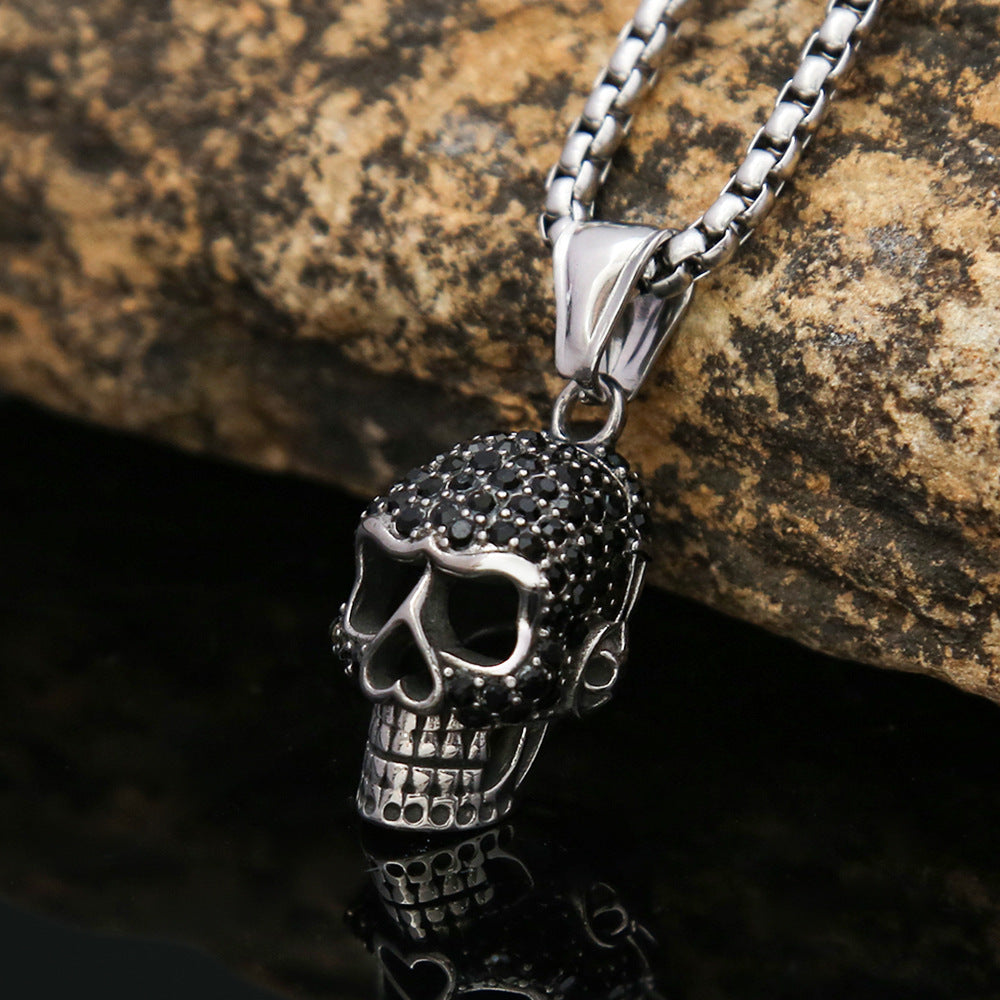 Punk Skull Stainless Steel Men's Ring