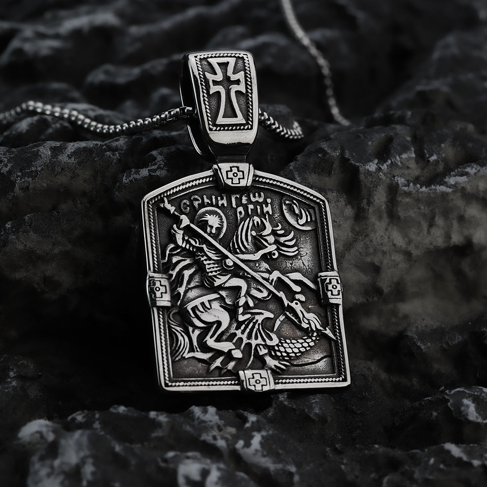 European And American Retro Stainless Steel Pendant Necklace