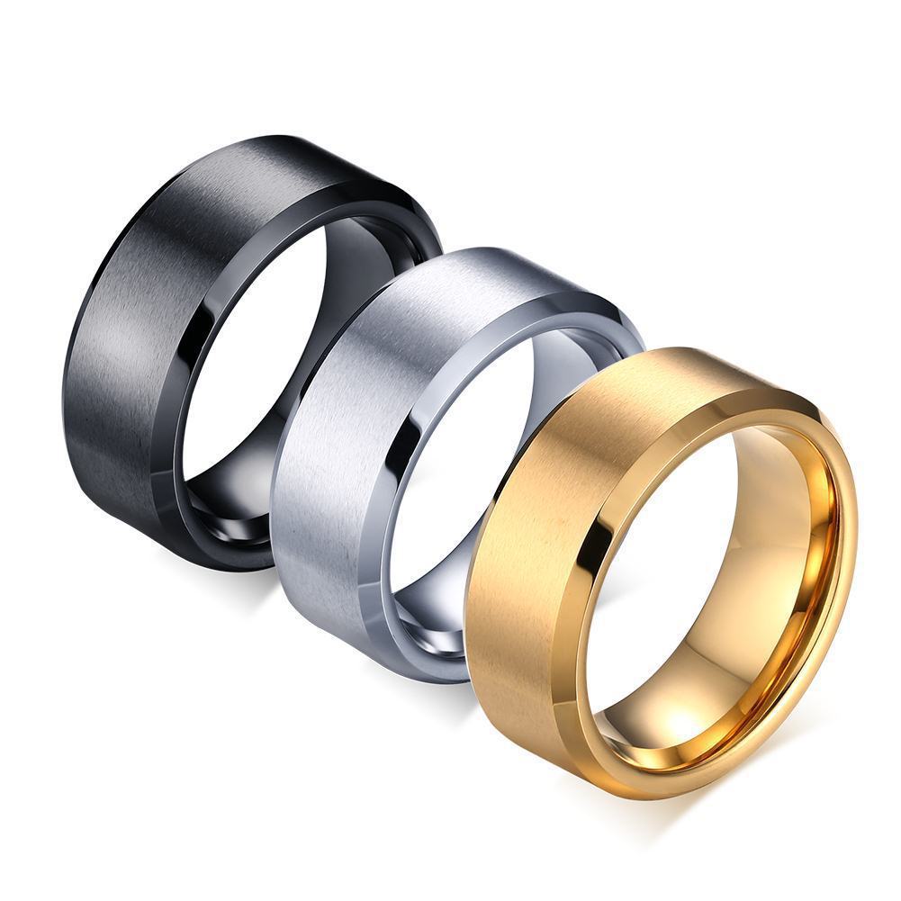 Trend Jewelry Wholesale Pure Tungsten Gold Men's Ring