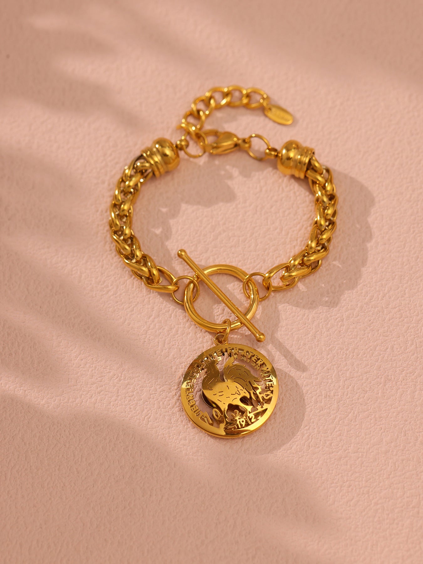 Planderful OT Buckle Bracelet 18K Gold Plated Steel Hip Hop