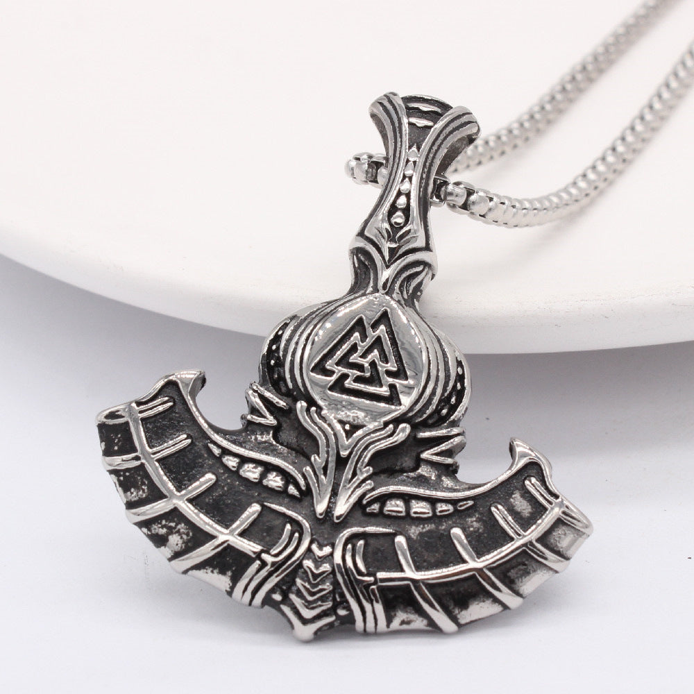 Viking Pirate Anchor Pendant Titanium Steel Unisex Necklace Planderful Bold Protection Statement