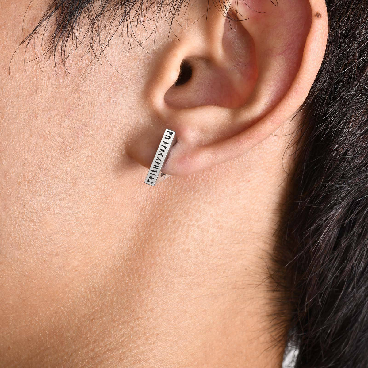 Stainless Steel Viking Geometric Earrings