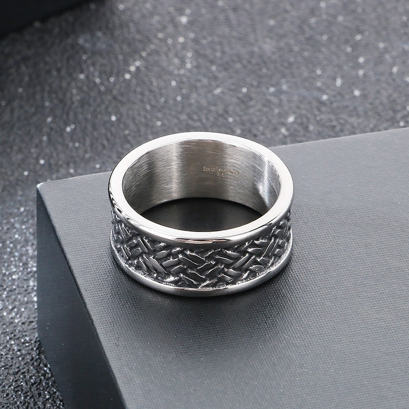 Planderful Mens Stainless Steel Personalized Ring For Men