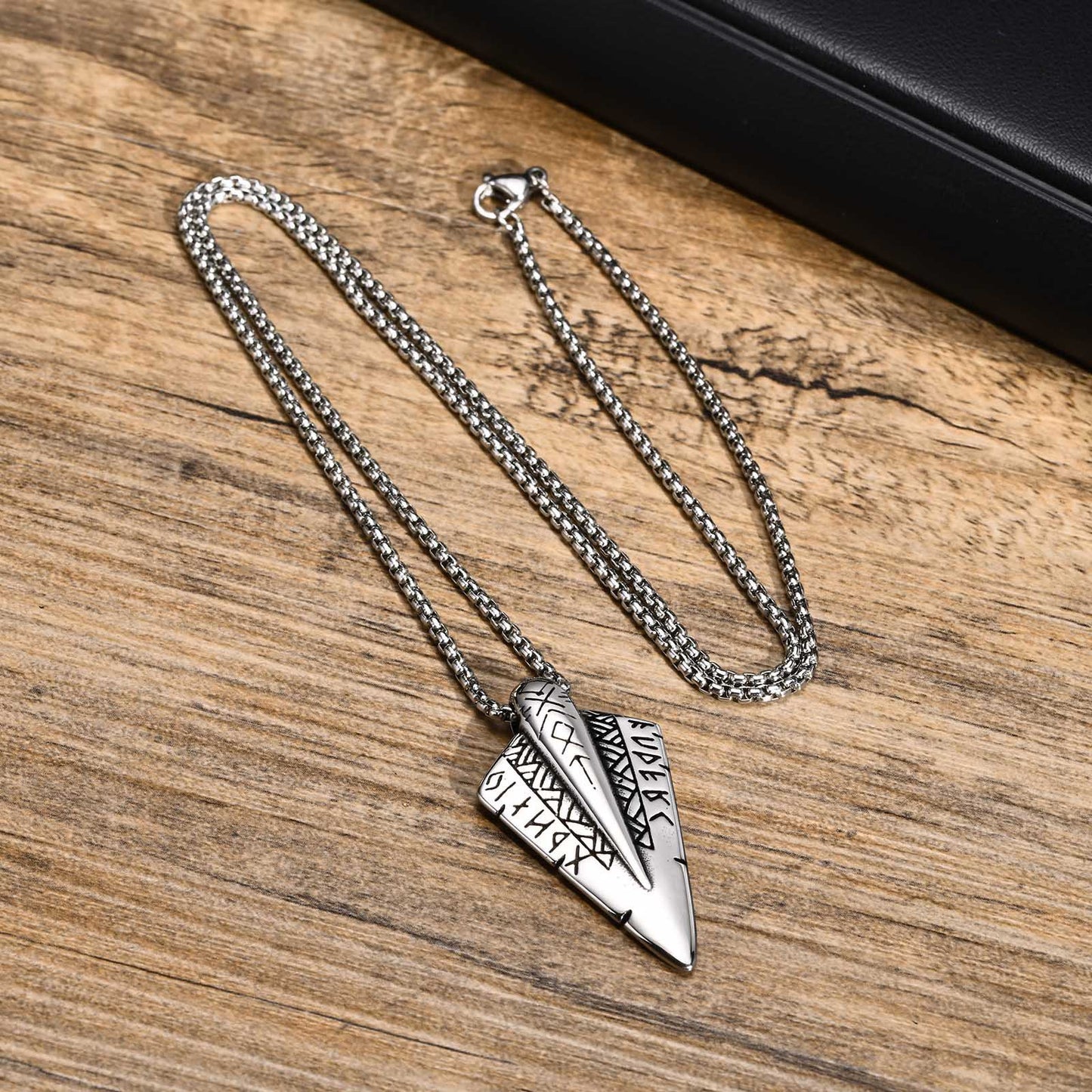 European and American Trend Jewelry Stainless Steel Men's Viking Necklace