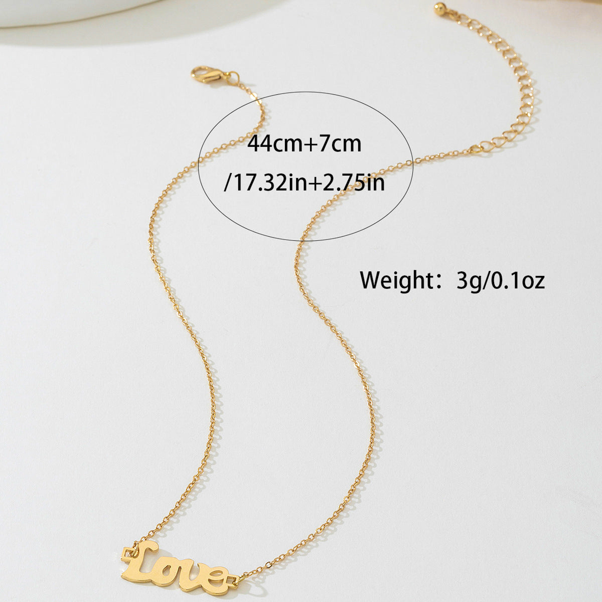 Planderful Vienna Verve Necklace – Stylish Metal Hollow Letter Design