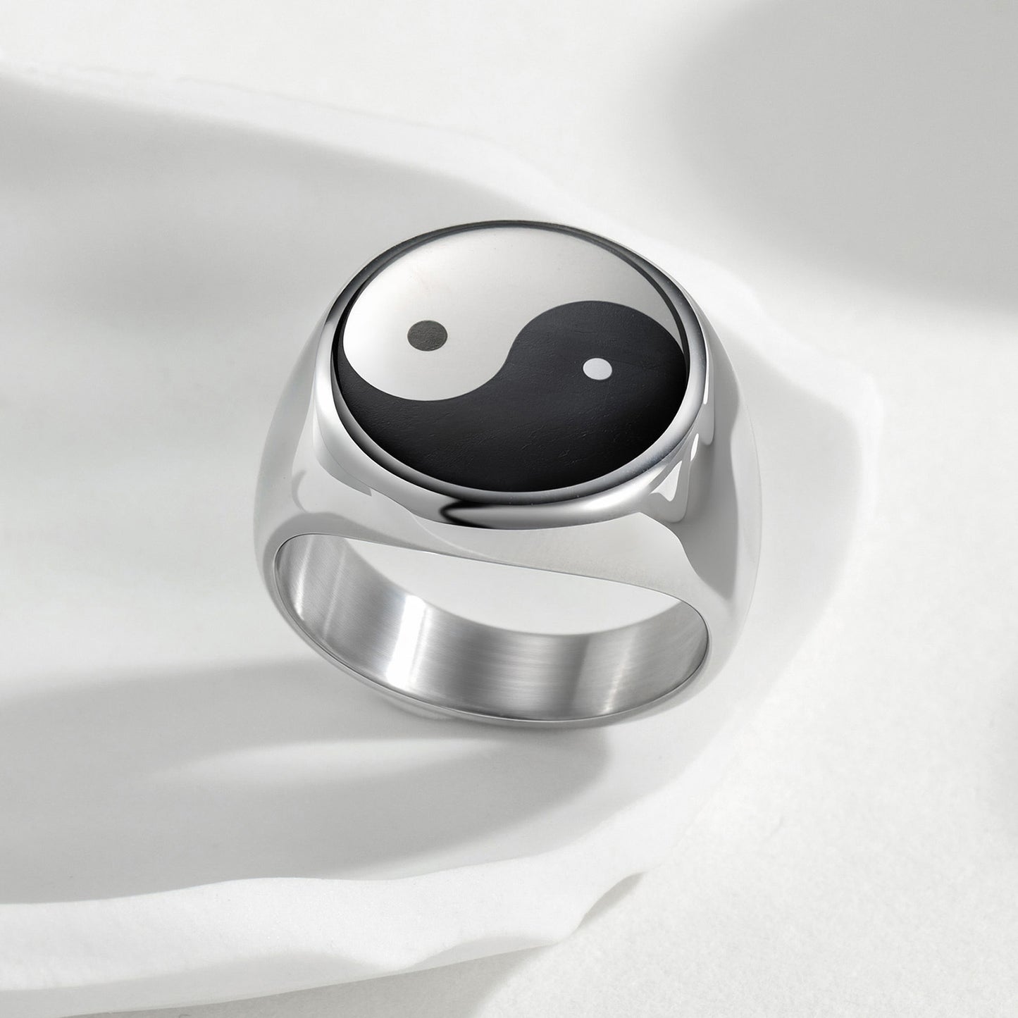 Planderful Mens Ring Steel 17mm Round Retro Fashion Statement For Hipster And Unisex Premium Quality