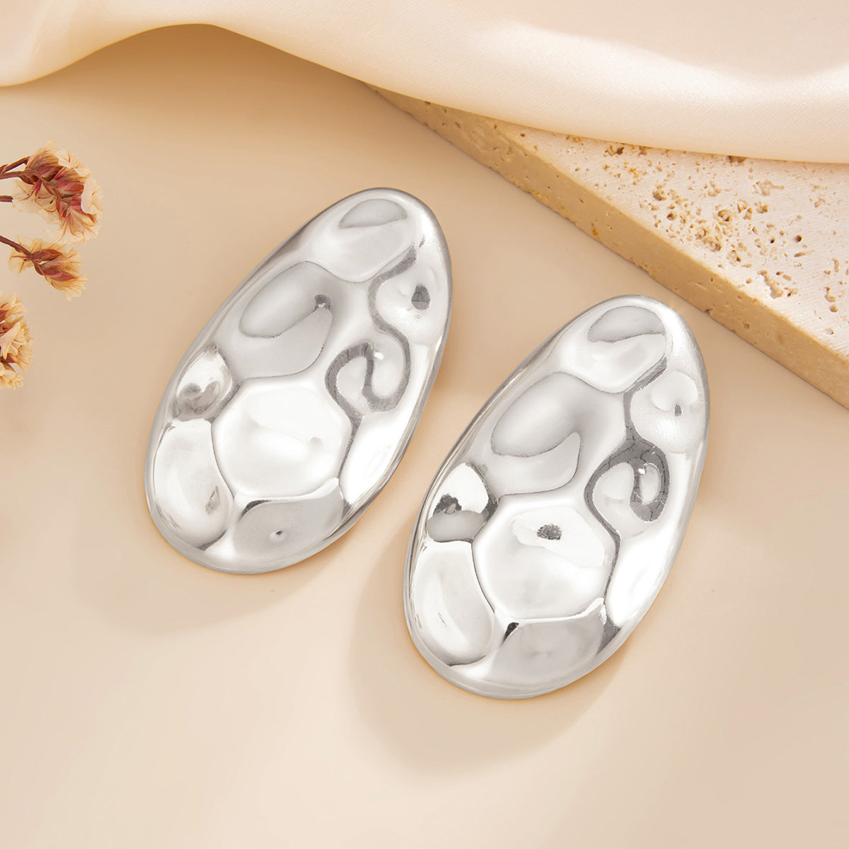 Planderful Liquid Metal Waterdrop Earrings Geometric Statement For Modern Women Vienna Verve