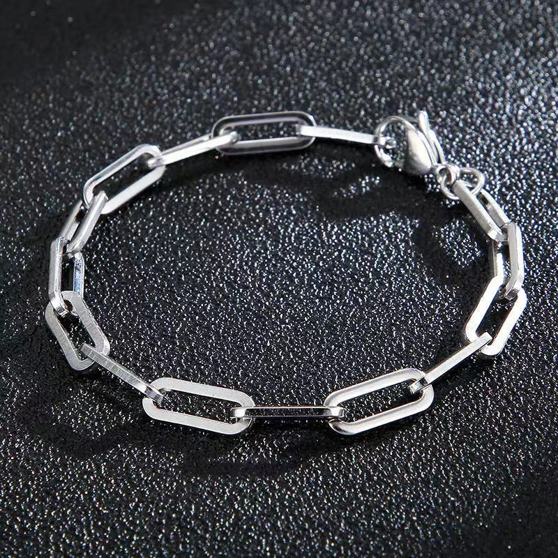 Planderful Jewelry Titanium Steel Chain Necklace For Men And Women Hip Hop Style