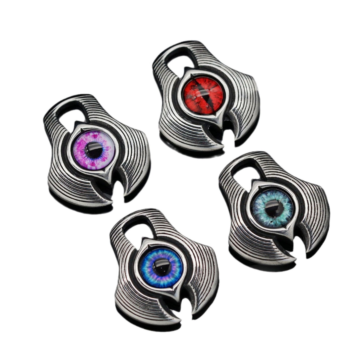 Steel Necklace – Vintage Devil's Eye Pendant