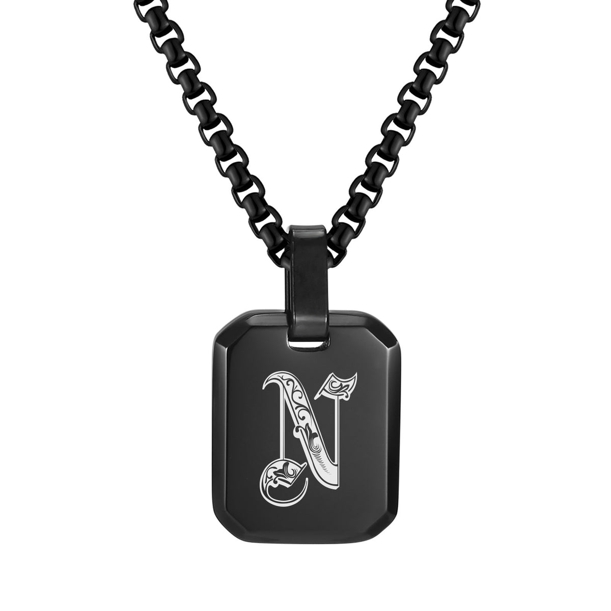 Stainless Steel Initial Letter & Blank Pendants