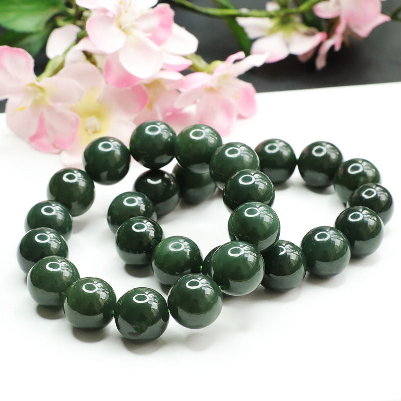 Dark Taqing Hetian Jade Bracelet