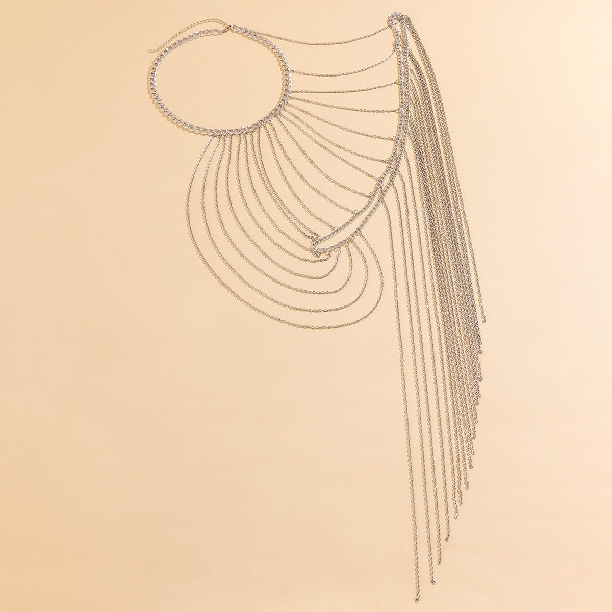 Multi-layer Tassel Body Chain with Shoulder Chain for Cosplay and Costumes