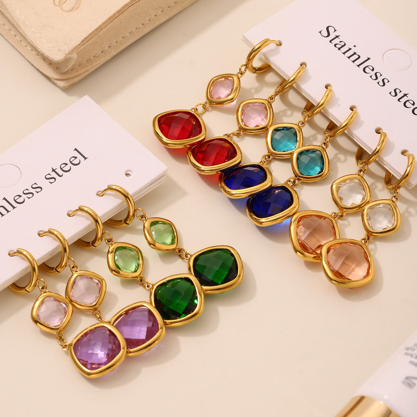 Planderful Czech Glass Earrings For Women Luxury Jewelry