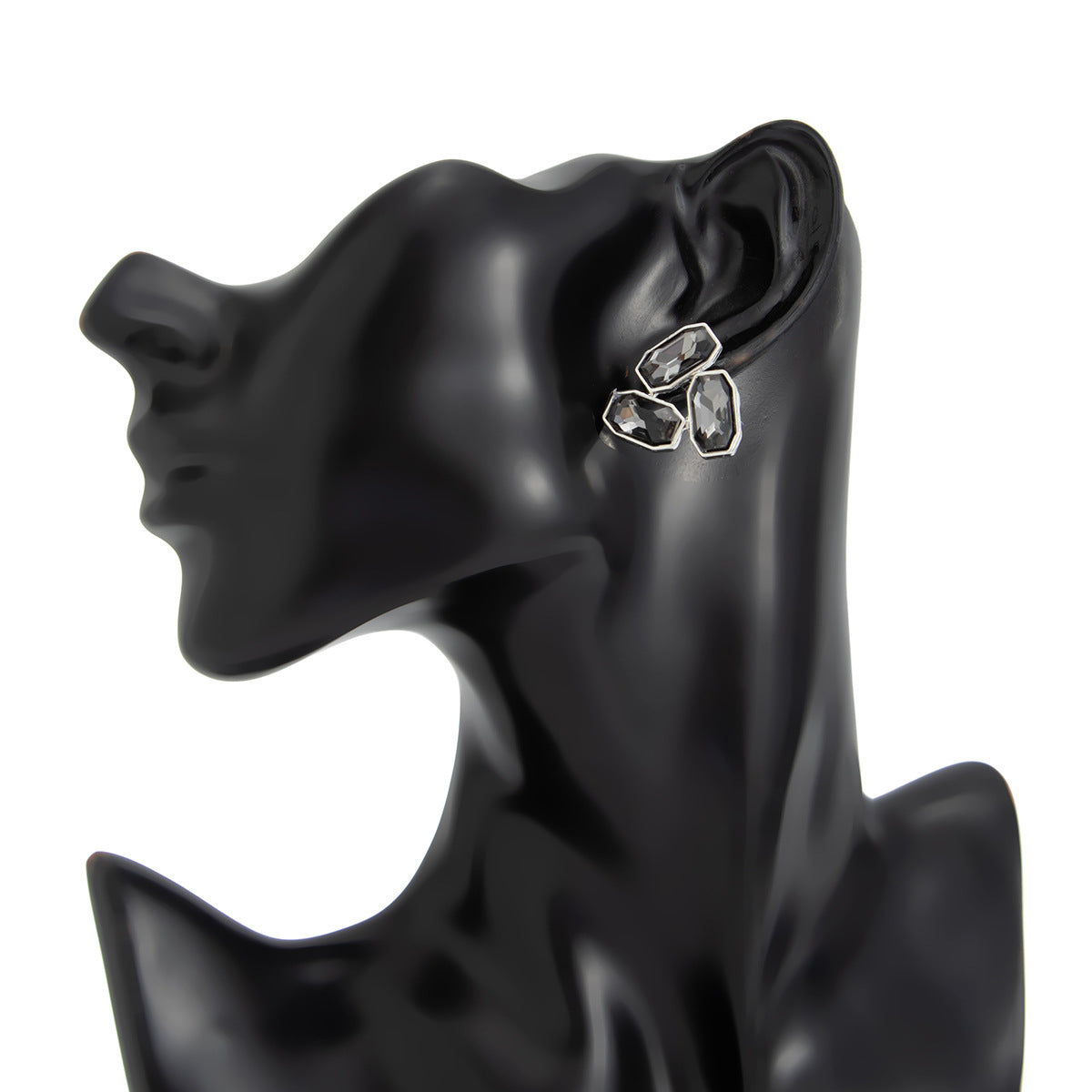 Planderful Vienna Verve Geometric Acrylic Stud Earrings Irregular Splicing Statement For Modern Women