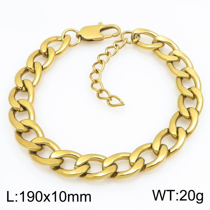 Minimalist Figaro Chain Stainless Steel Bracelet – Unisex Nk Chain Adjustable Handmade